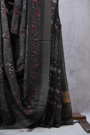 Kashish HBP Cotton Silk Saree With Ghicha Border - SRKCSS1062