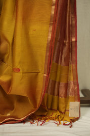 Mustard Maheshwari Saree - SRMMS1318