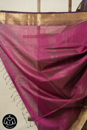 Purple Maheshwari Tissue Saree - SRPMTS654