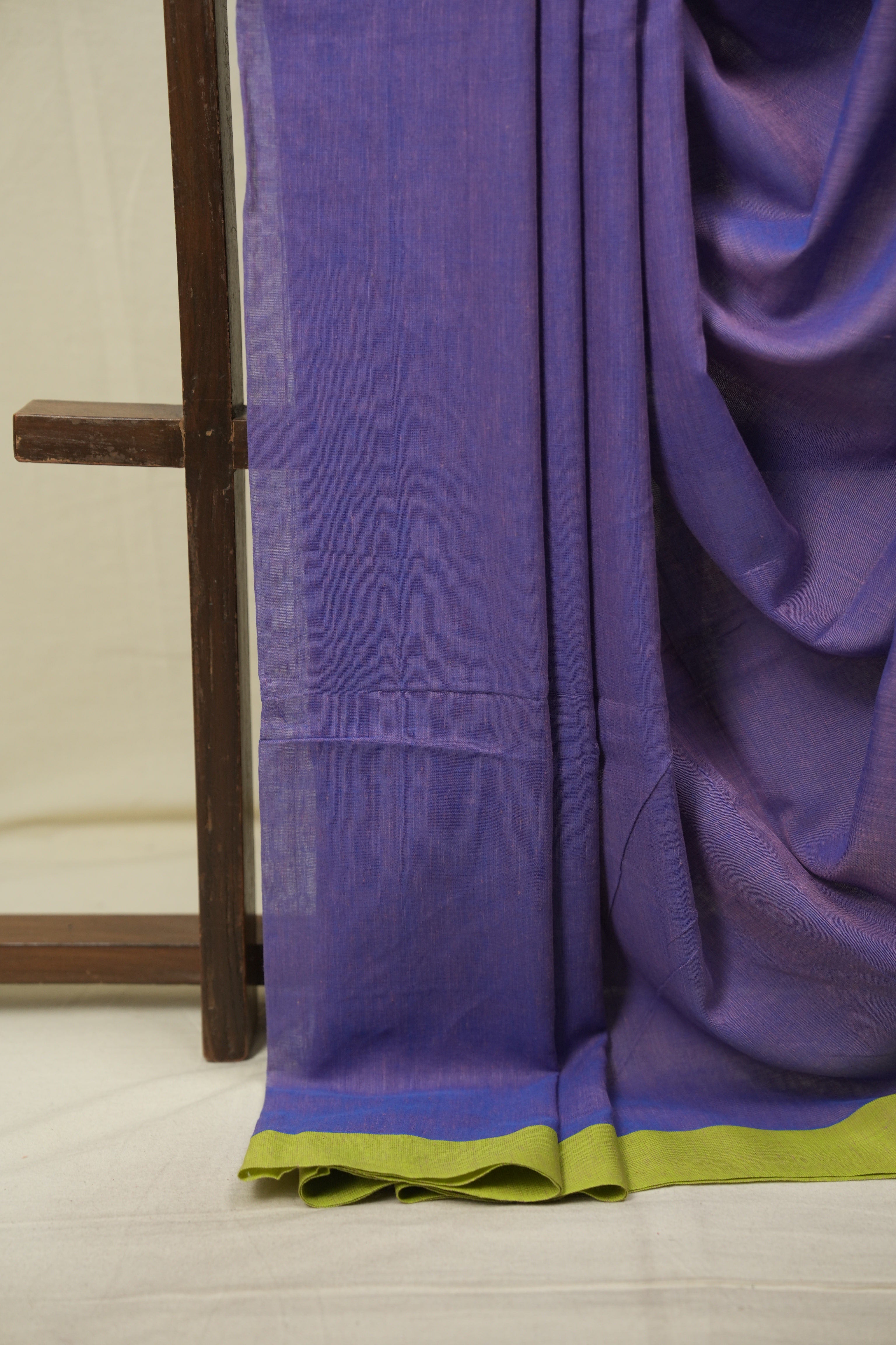 Purple Bengal Cotton Saree - SRPBCS186