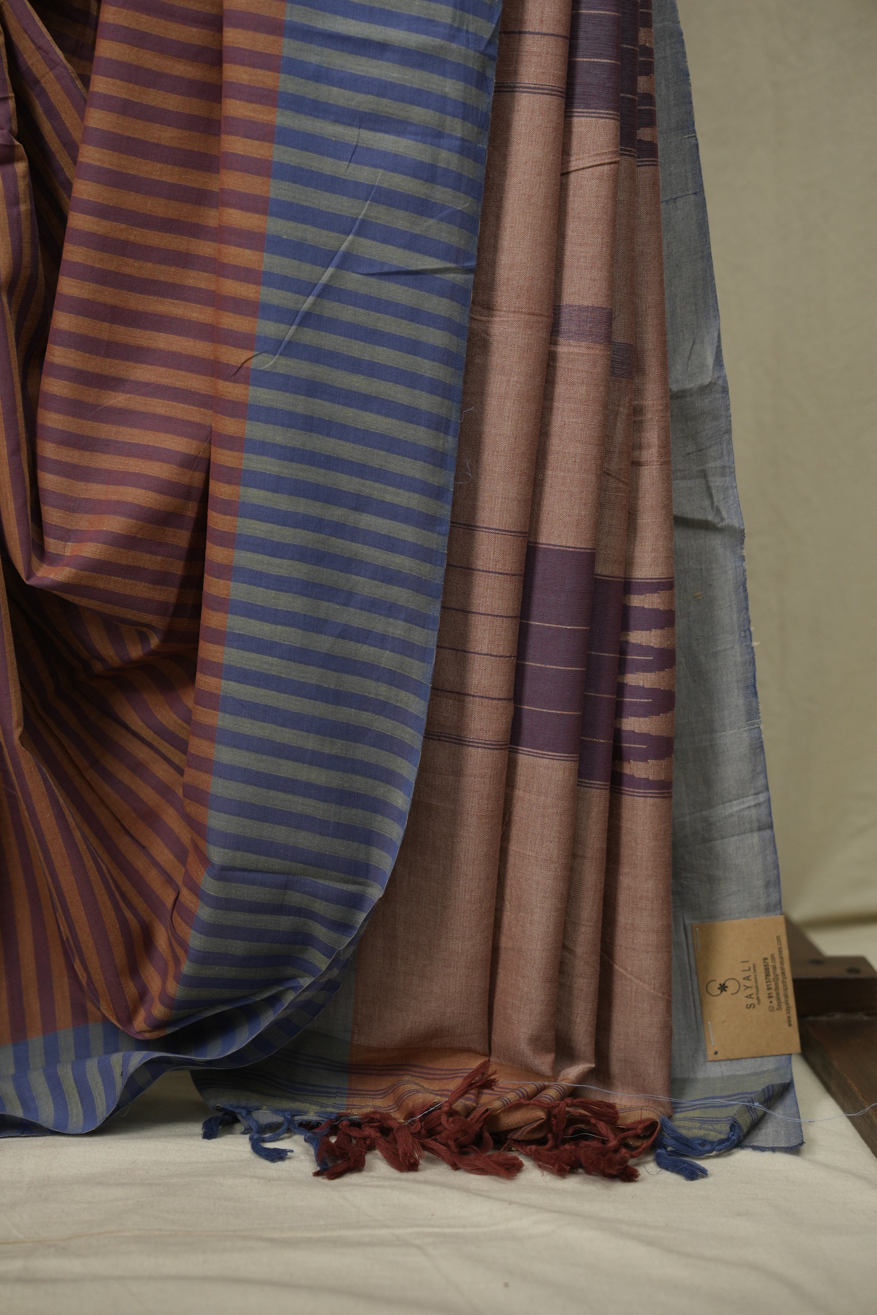 Mustard Cotton Ilkal Saree - SRMCIS1068