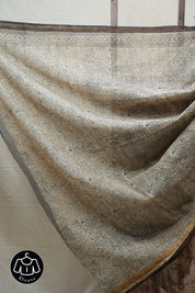 Cream HBP Kota Doria Saree - SRCKDS160