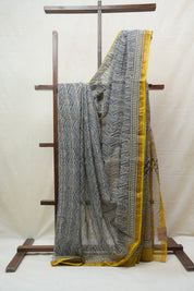 Cream HBP Kota Doria Saree - SRCKDS158
