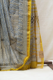 Cream HBP Kota Doria Saree - SRCKDS158