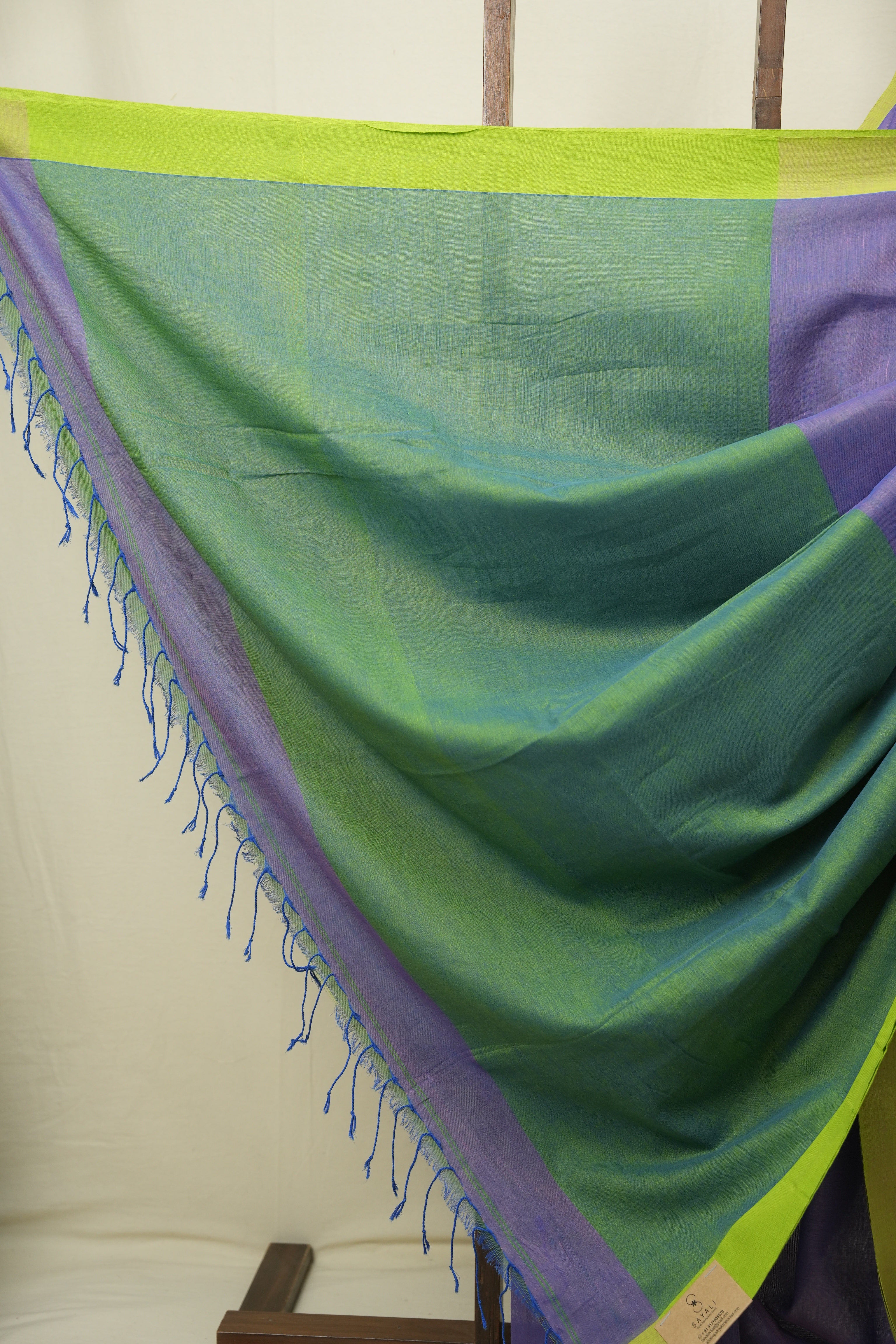 Purple Bengal Cotton Saree - SRPBCS186