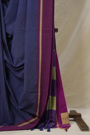 Blue Cotton Ilkal Saree  - SRBCIS681