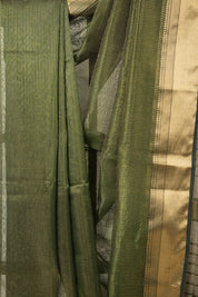 Green Maheshwari Tissue Saree - SRGMTS653