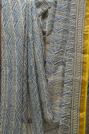 Cream HBP Kota Doria Saree - SRCKDS158