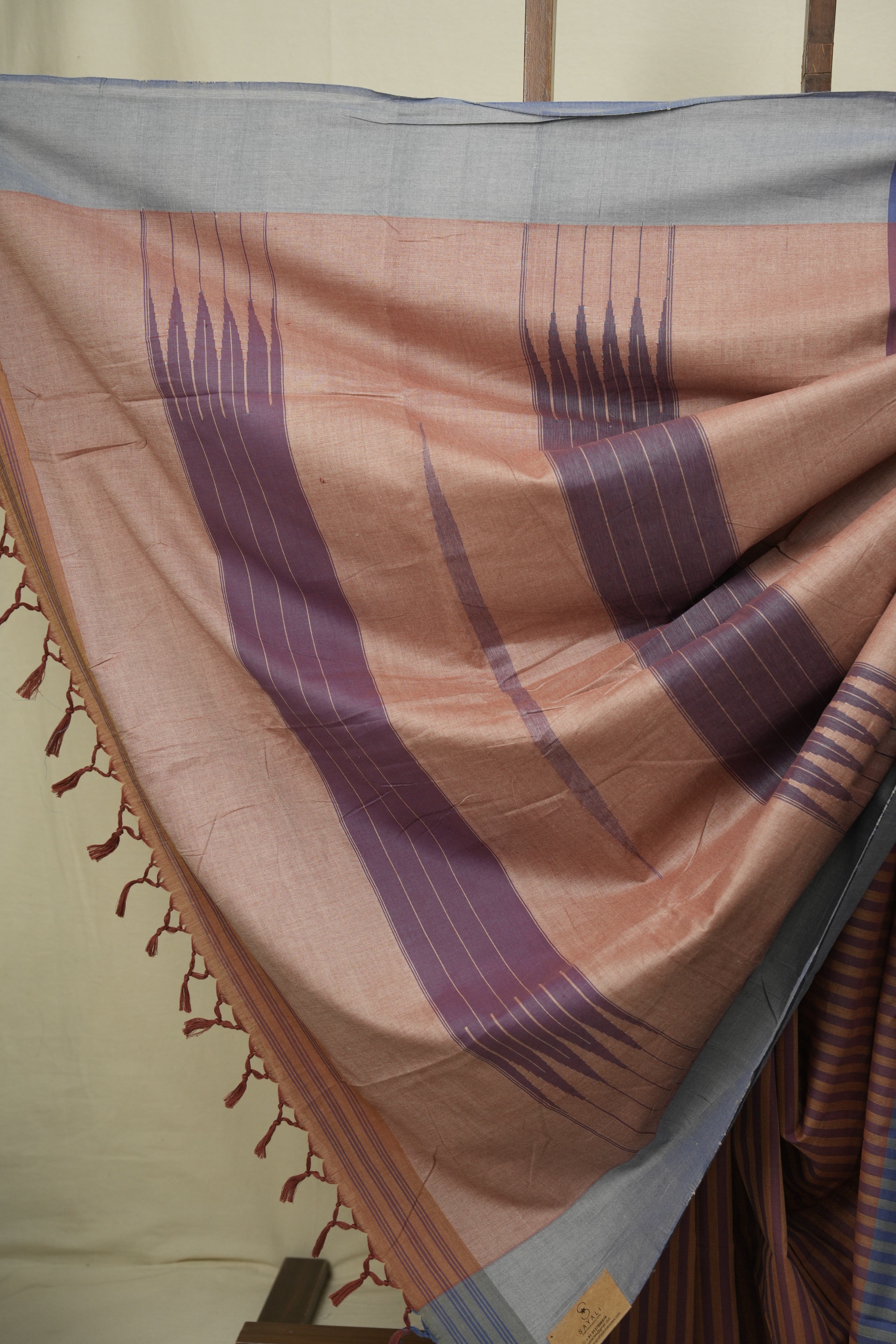 Mustard Cotton Ilkal Saree - SRMCIS1068