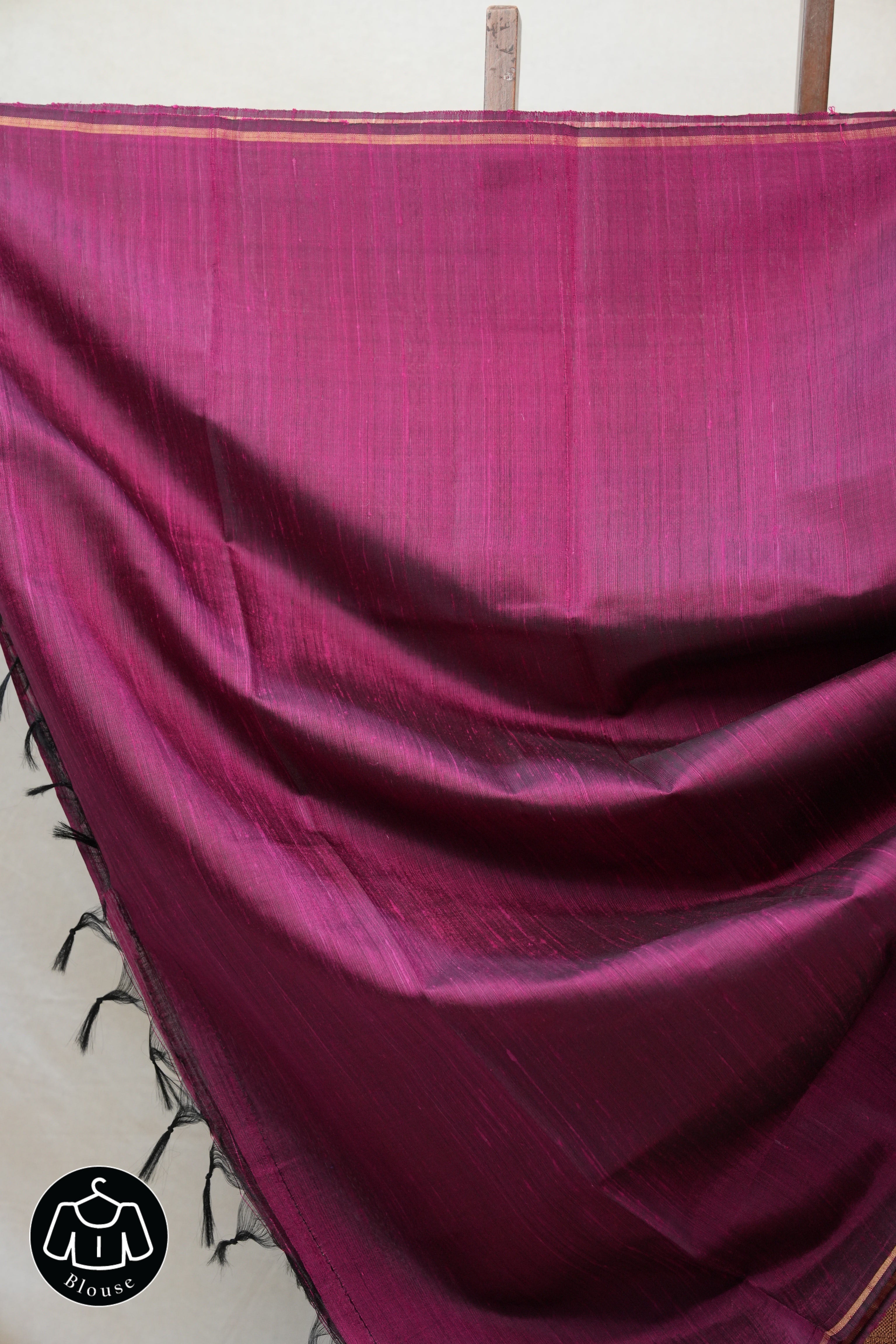 Plum Raw Silk Saree - SRPRSS680