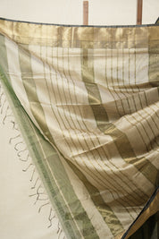 Green Maheshwari Tissue Saree - SRGMTS653