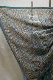 Green HBP Kota Doria Saree - SRGKDS156