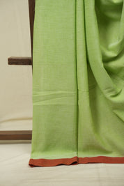 Pista Bengal Cotton Saree - SRPBCS187