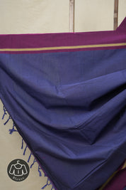 Blue Cotton Ilkal Saree  - SRBCIS681