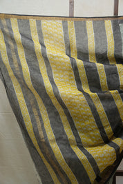 Green HBP Kota Doria Saree - SRGKDS149