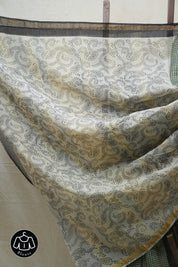 Green HBP Kota Doria Saree - SRGKDS149