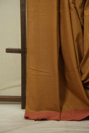 Mustard Cotton Ilkal Saree - SRMCIS1059