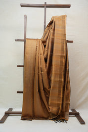 Golden Raw Silk Saree - SRGRSS662