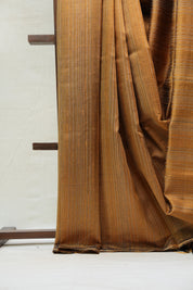 Golden Raw Silk Saree - SRGRSS662
