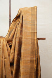 Golden Raw Silk Saree - SRGRSS662