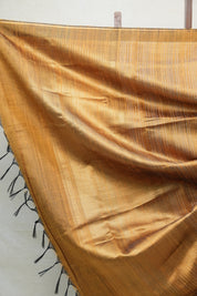 Golden Raw Silk Saree - SRGRSS662
