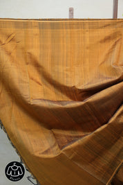 Golden Raw Silk Saree - SRGRSS662