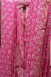 Pink HBP Kota Doria Saree - SRPKDS146