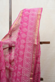 Pink HBP Kota Doria Saree - SRPKDS146