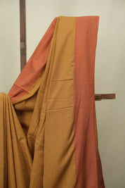 Mustard Cotton Ilkal Saree - SRMCIS1059