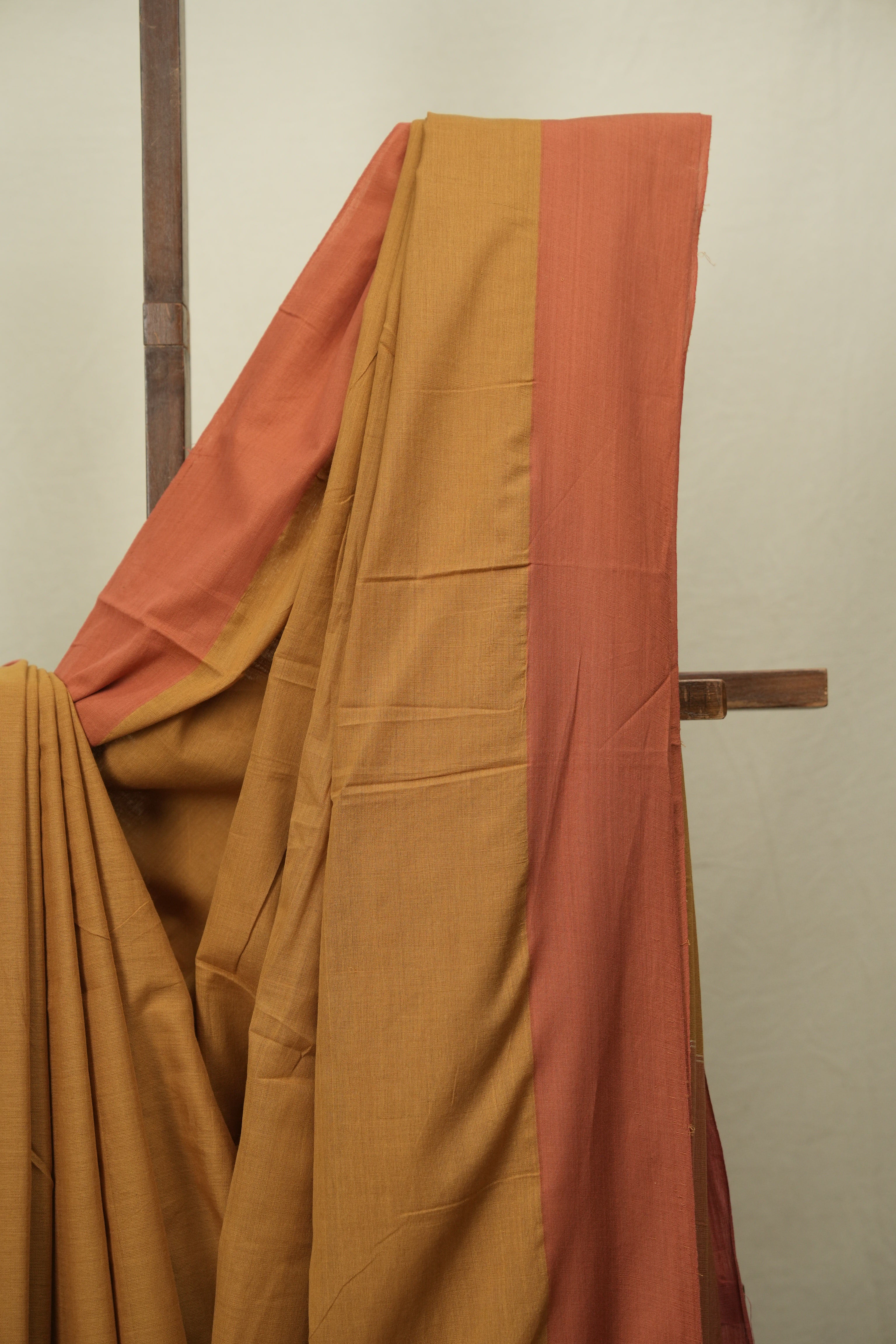 Mustard Cotton Ilkal Saree - SRMCIS1059