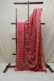 Red HBP Kota Doria Saree - SRRKDS144
