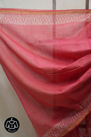 Red HBP Kota Doria Saree - SRRKDS144