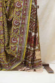 Green HBP Cotton Saree - SRGCS2553