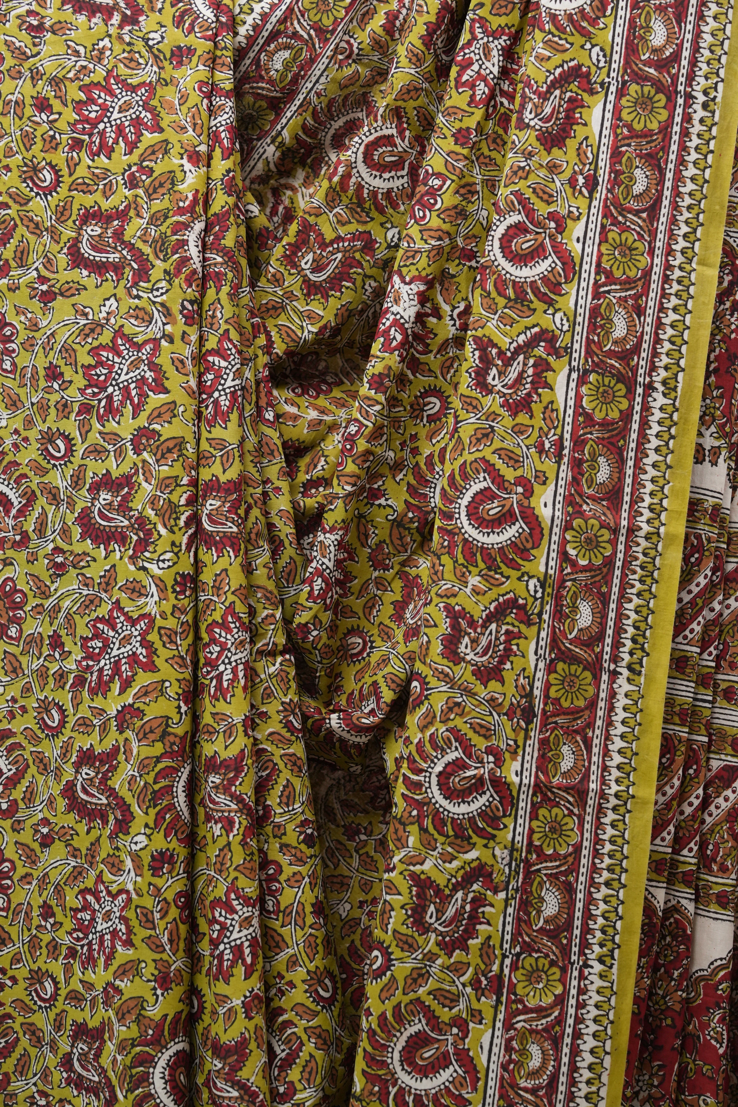 Green HBP Cotton Saree - SRGCS2553