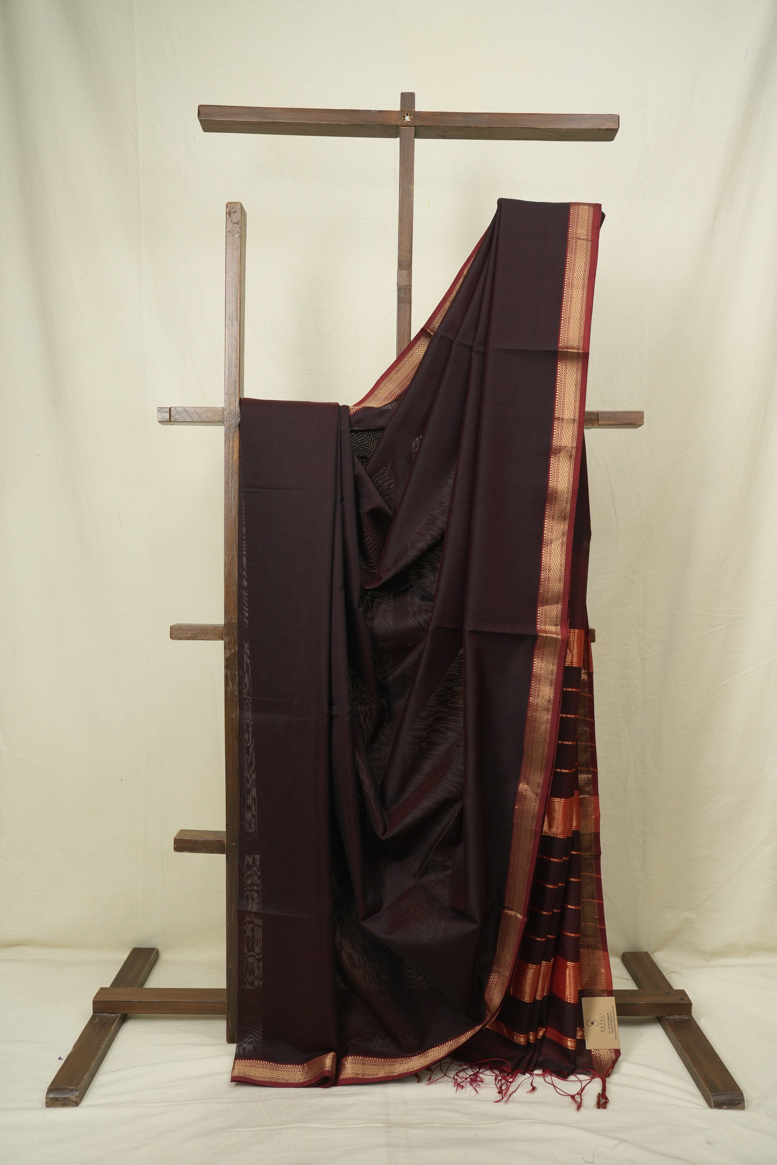 Wine Maheshwari Saree- SRBMS1355
