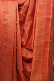 Orange Raw Silk Saree - SRORSS666