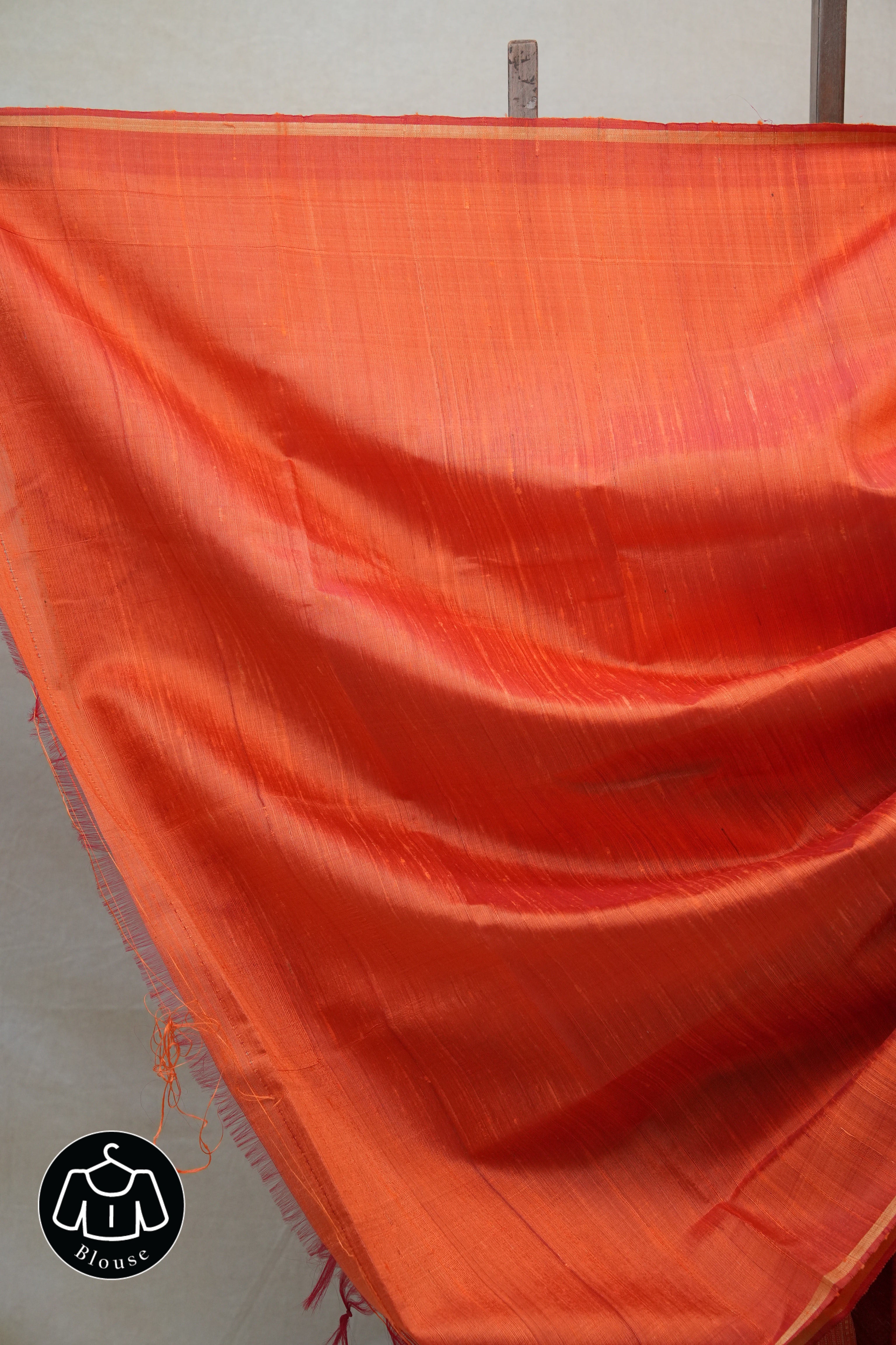 Orange Raw Silk Saree - SRORSS666