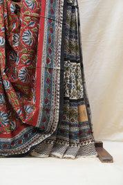 Maroon HBP Cotton Saree - SRMCS2558