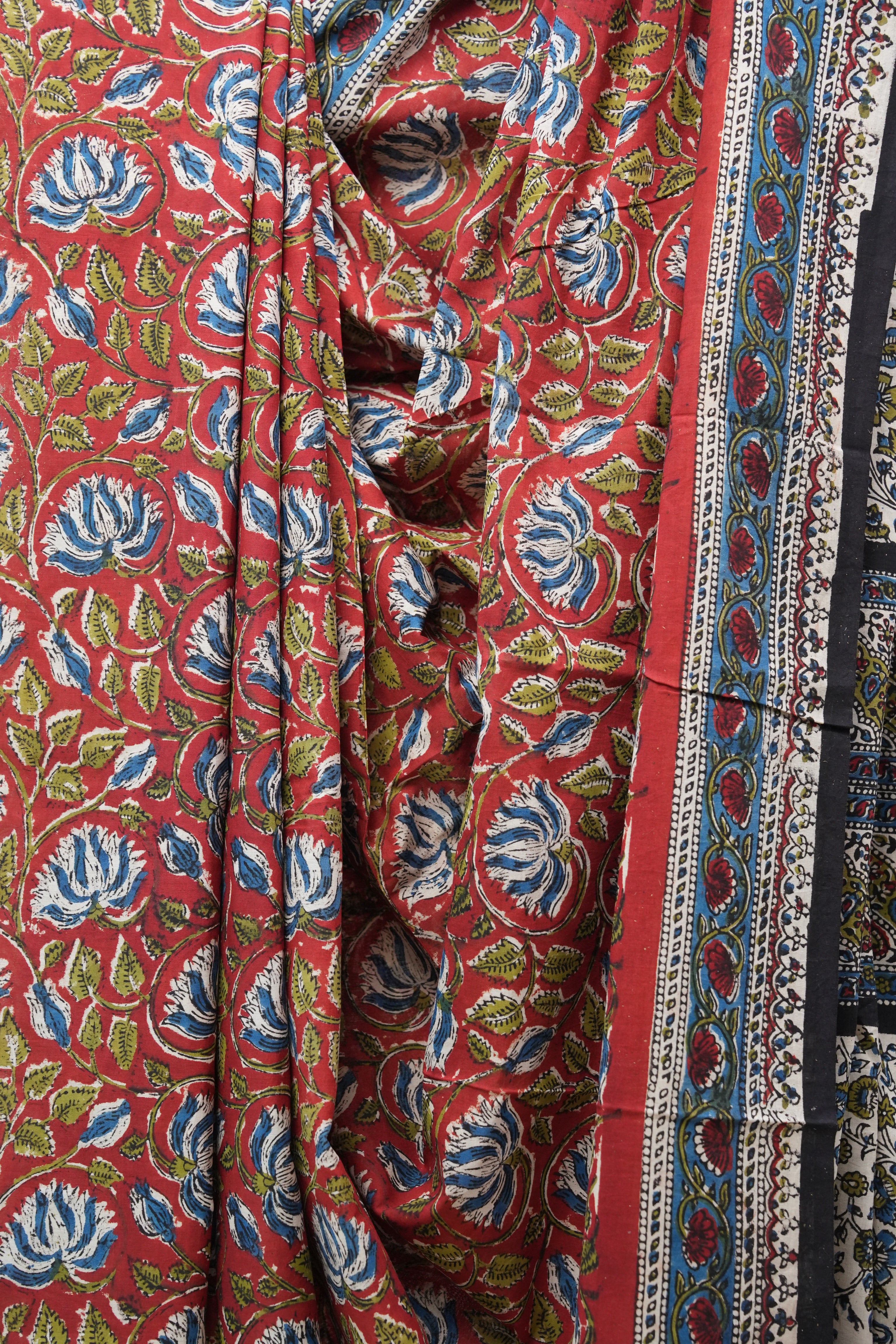 Maroon HBP Cotton Saree - SRMCS2558