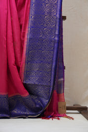 Pink Raw Silk Saree - SRPRSS697