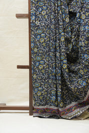 Black HBP Cotton Saree - SRBCS2559