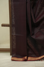 Wine Maheshwari Saree- SRBMS1355