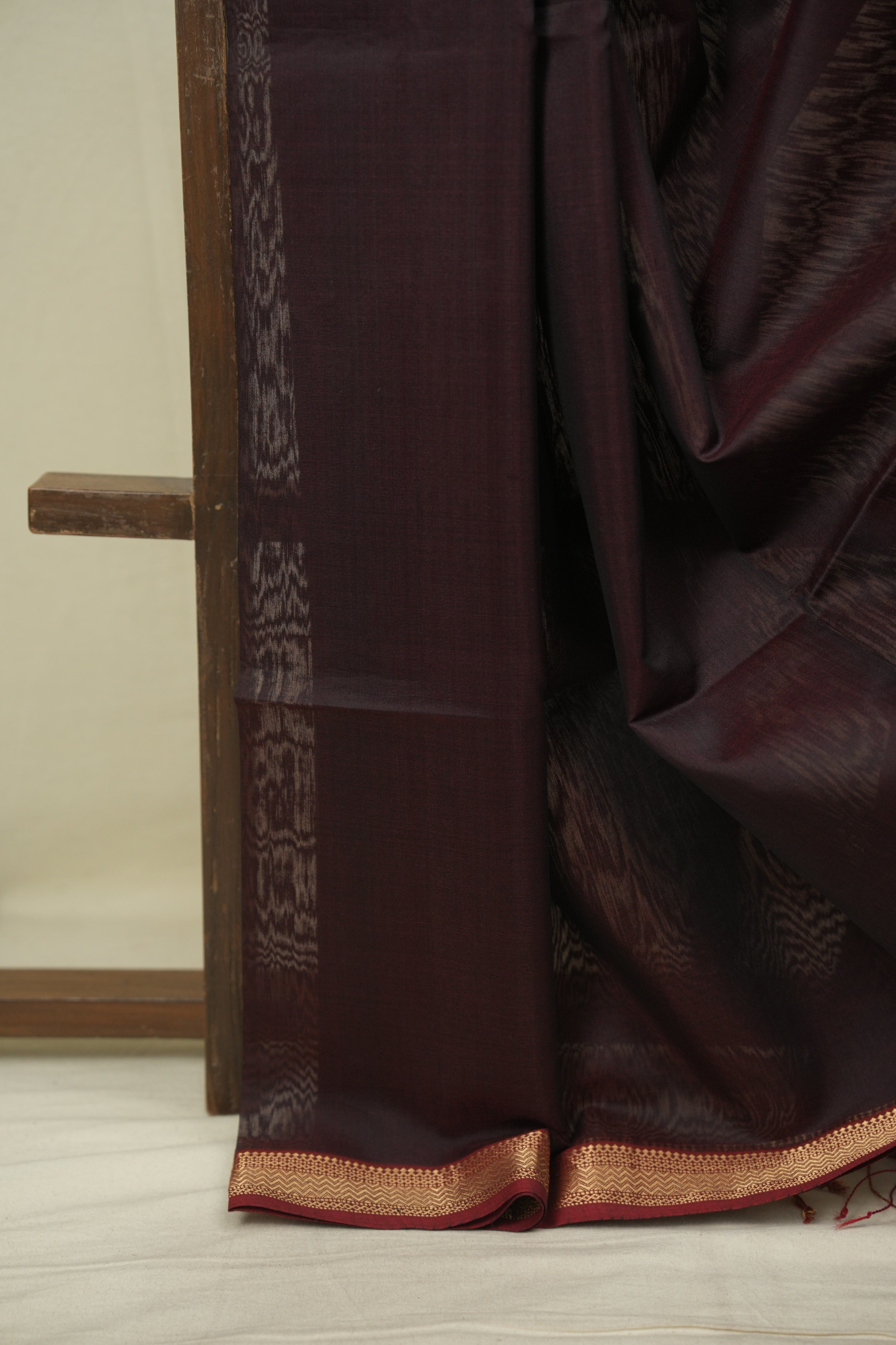Wine Maheshwari Saree- SRBMS1355