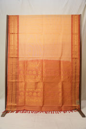 Peach Gadwal Cotton Silk Saree - SRPGCSS148
