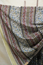 Black HBP Cotton Saree - SRBCS2559