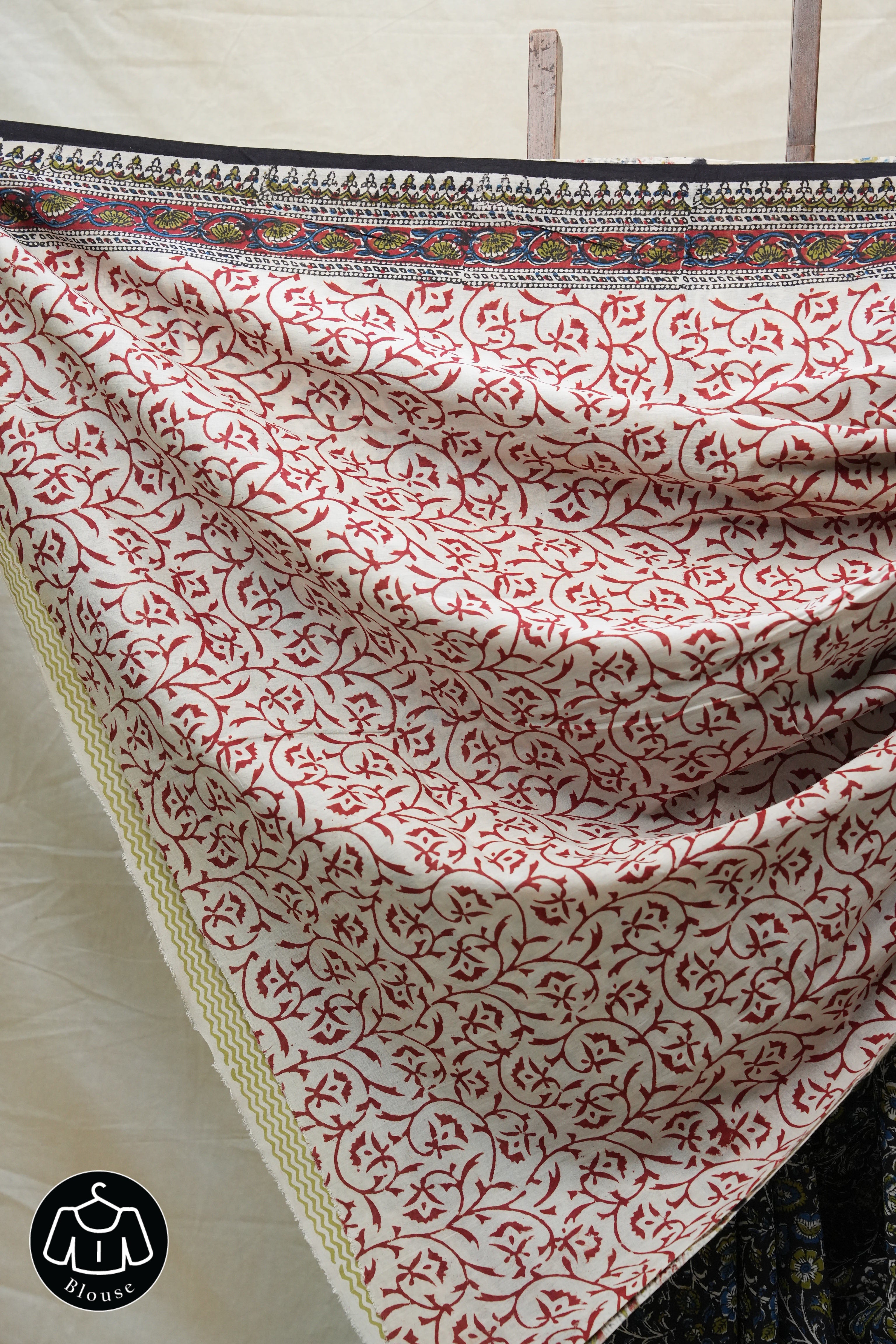 Black HBP Cotton Saree - SRBCS2559