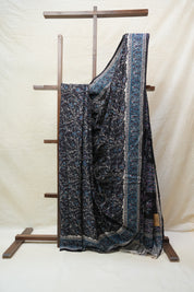 Black HBP Cotton Saree - SRBCS2555