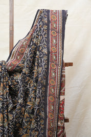 Black HBP Cotton Saree - SRBCS2560