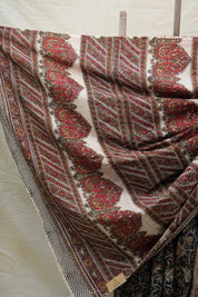 Black HBP Cotton Saree - SRBCS2560