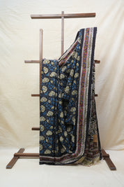 Black HBP Cotton Saree - SRBCS2561